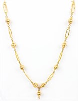 Jewelry 22kt Yellow Gold Seed Pearl Necklace