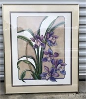 Large Framed Iris Artwork