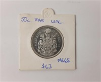 1965 SILVER COIN - 50 CENTS CANADIAN