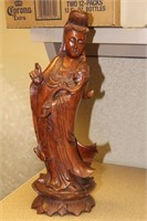 Vintage Wooden Chinese Kwan Yin