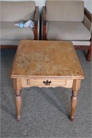 Very Solid Maple End Table wtih Drawer.