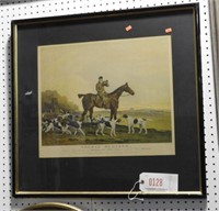 “Thomas Oldaker” framed foxhunt etching