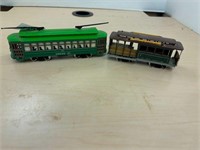 2 classic streetcars, HO Scale