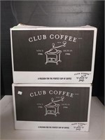 (2) Boxes of Portioned Ground Coffee Packs