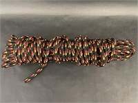 Bundle of Black Paracord Red Yellow