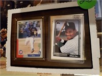 SAMMY SOSA PLAQUE AND WHITE SOX CARD