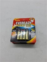 4 eveready AAA batteries