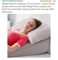 Wedge Pillow for Sleeping | 7.5 Inch Incline