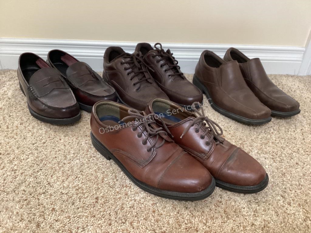 Rockport & Bass Men’s Brown Dress Shoes, 10 1/2