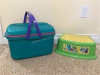 Colorful Sewing Box & Stool