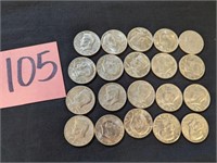 20- 1972 Half Dollars