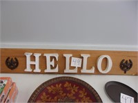 HELLO WALL PLAQUE