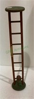 Antique toy ladder shaped with close panel peg