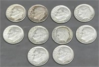 10 - Silver Dimes 1947-1963