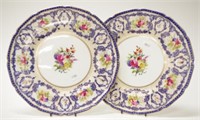 Two handpainted Royal Doulton cabinet plates
