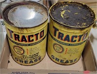 2 TRACTO GREASE FULL TIN CANS