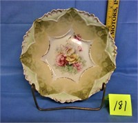 red mark rs prussia bowl w/gold decor