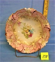 beautiful german hp bowl w/gold decor