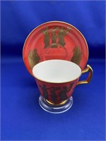 Hammersley Teacup Saucer Roman Greek Pattern