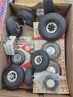 Rubber model airplane tires