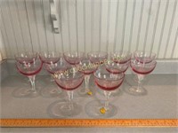 Set of 13 Tiffin-Franciscan Pink Glassware