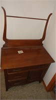 Vintage Washstand w/ Harp Shape Towel Rack