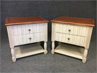 Shabby Chic Night Stands with Single Drawer