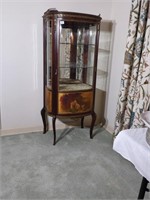 Vintage super stunning French vitrine painted