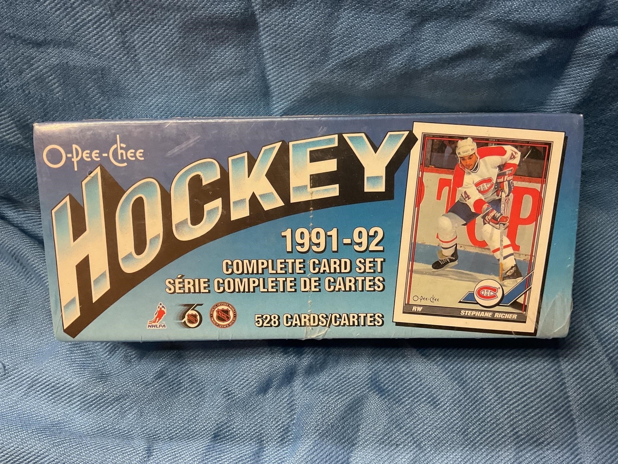 Unopened 91/92 O-pee-Cher hockey cards
