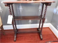 Mahogany two tier table