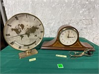 Vtg Kienzle World Clock &Seth Thomas mantle clock