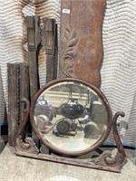 Mirror and carving