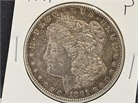 1891 Morgan Silver Dollar Coin