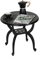 NEW-$105 Cast Aluminum Outdoor Side Table