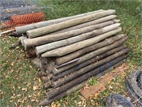 Approx 70-75 fence posts, good used posts