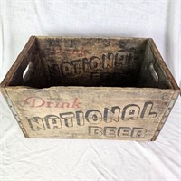 National Beer Wood Crate