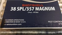 (11) Boxes 38SPL /357 Mag Shotshell Ammo (110) Rds