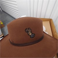 Brown Double H Hat