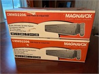 Two Magnavox VDR/DVD Players in Boxes