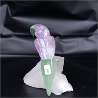 Natural Stone Handcarved Quartz Bird