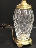 Waterford Crystal & Brass Table Lamp