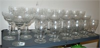 Huge lot of vtg Fostoria Glassware see description