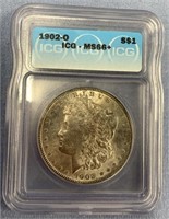 1902 O Morgan silver dollar, MS 66+ by ICG