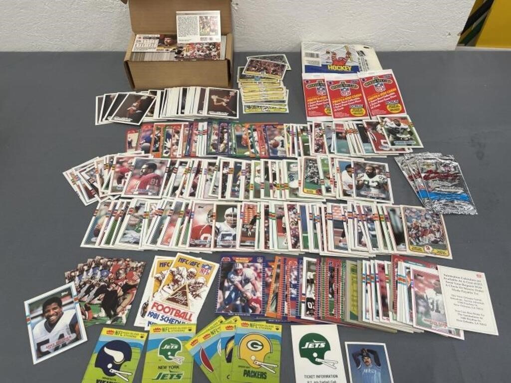 Football Trading Card Lot- 80’s