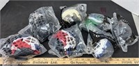7 NHL Mini Helmets.