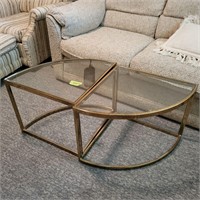 U212 Brass and Glass tables