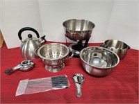 8pc Stainless Steel Dish Set