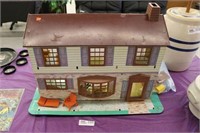 Vintage Doll House with Contents