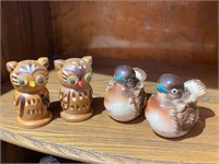 Owl & Bird Salt/Pepper Shakers