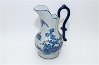Decorative Blue and White Porcelain Water Pitcher